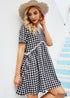 Boho Black And White Mini Dress Rowan